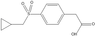 4-[(Cyclopropylmethyl)sulfonyl]phenylacetic Acid