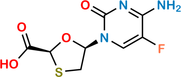 (2S,5R)-Emtricitabine Carboxylic Acid