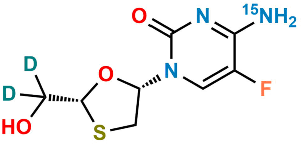 Emtricitabine-d2,15N