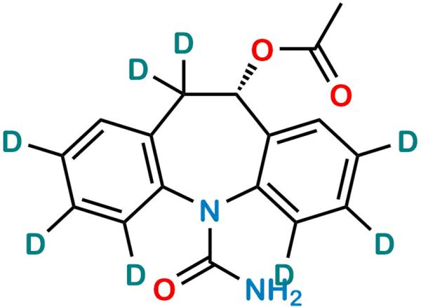 Eslicarbazepine D8 Acetate (racemate)