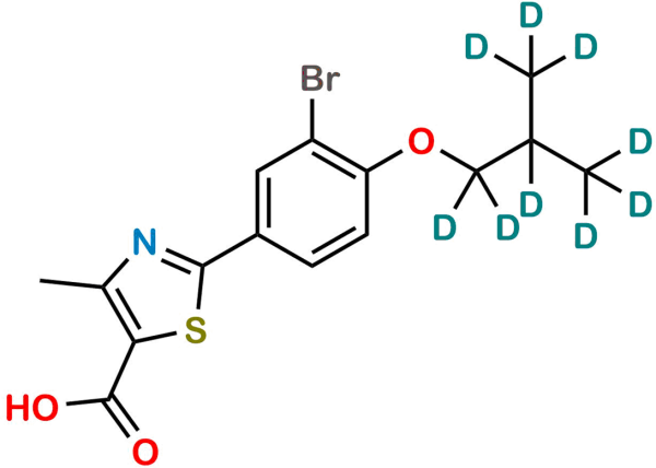 3-Descyano 3-Bromo-Febuxostat D9