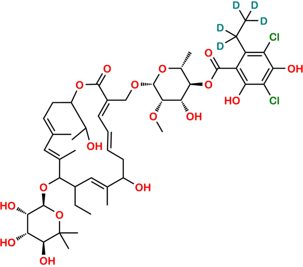 Fidaxomicin Metabolite-D5