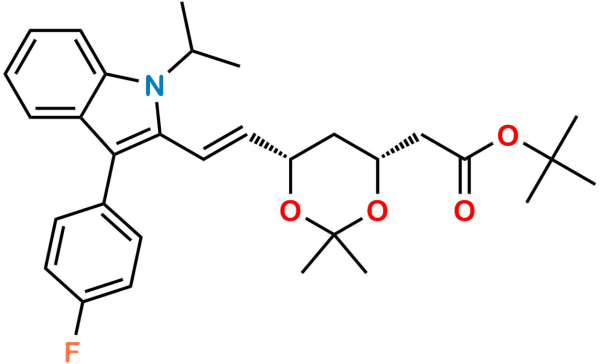 (3R,5S)-Fluvastatin-3,5-Acetonide Tert-Butyl Ester