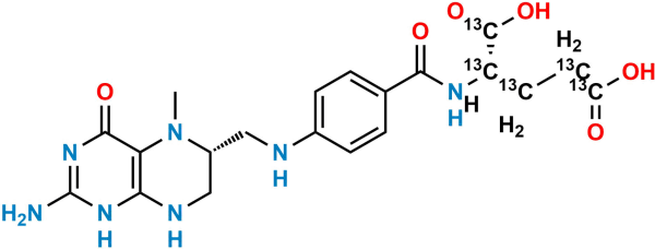 5-Methyltetrahydrofolic Acid-[13C5]