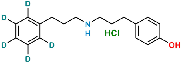 4-Hydroxy Alverine-d5 Hydrochloride