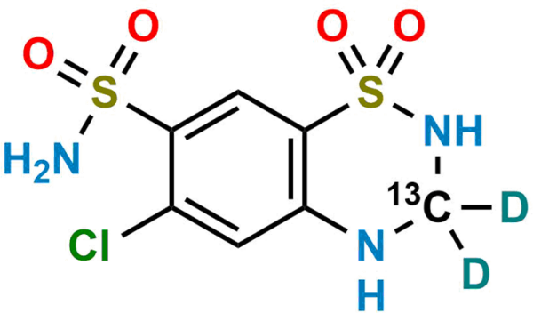 Hydrochlorothiazide-13C,D2