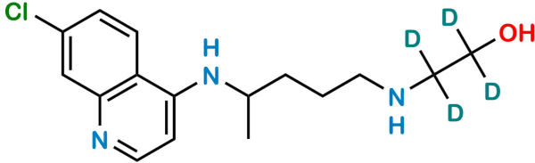 Desethyl Hydroxy Chloroquine-d4