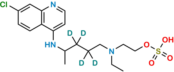 Hydroxychloroquine-d4 O-Sulfate