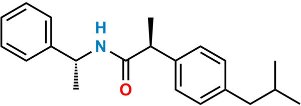 (R,S)-N-(1-Phenylethyl) Ibuprofen Amide