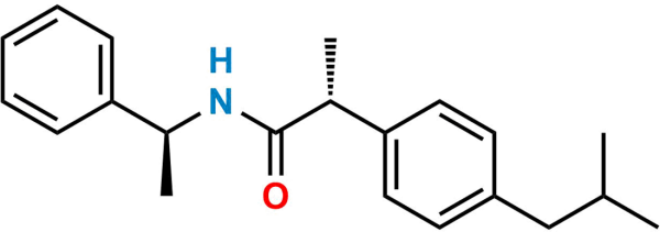 (S,R)-N-(1-Phenylethyl) Ibuprofen Amide