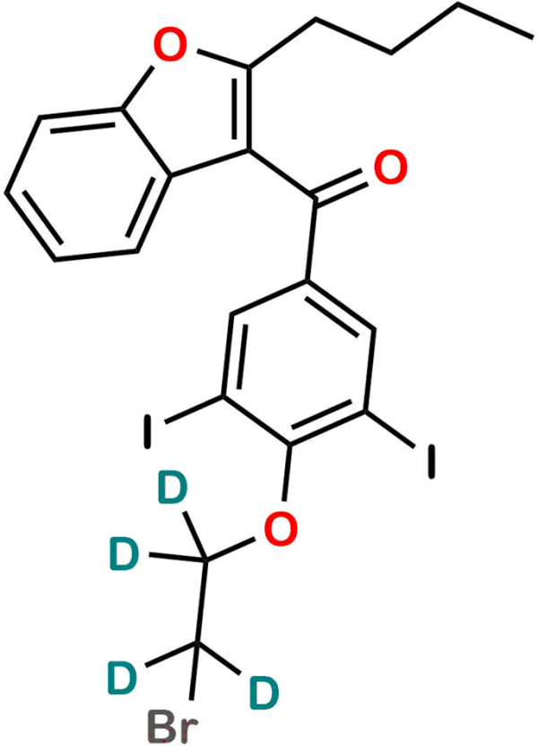 2-n-Butyl-4-((2-bromoethoxy-d4)-3,5-Diiodobenzoyl)benzofuran