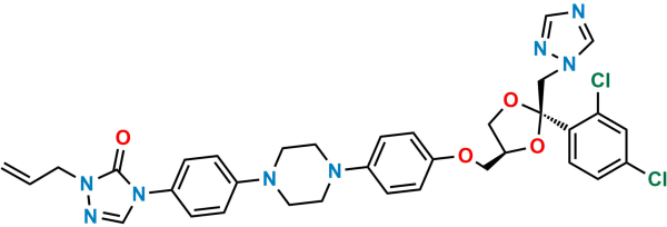 Des-(2-butyl) N-Allyl Itraconazole