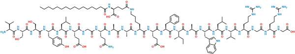 Hydrolysis 16-37 Liraglutide Impurity