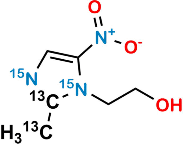 Metronidazole-13C2,15N2