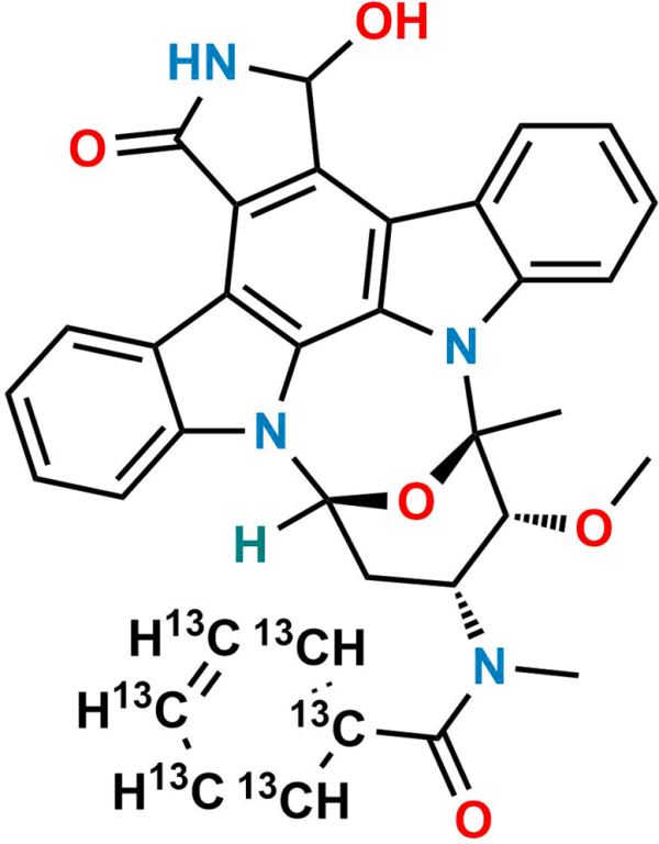 3-HydroxyMidostaurin 13C6