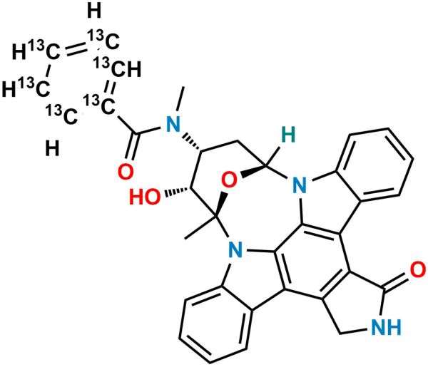 O-Desmethyl Midostaurin 13C6