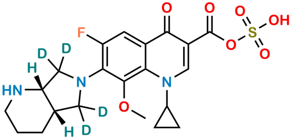 rac cis-Moxifloxacin-d4 Acyl Sulfate