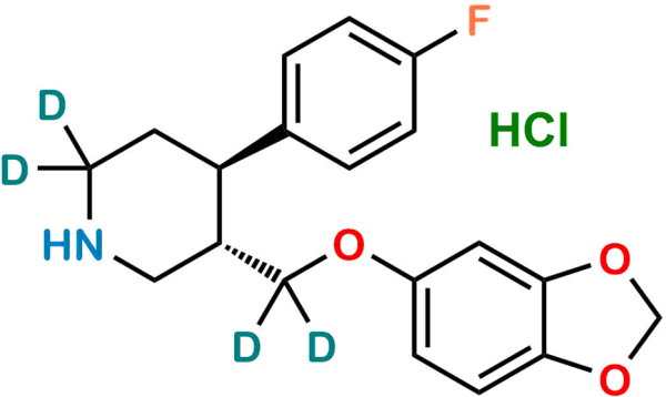 rac trans-Paroxetine-d4 Hydrochloride