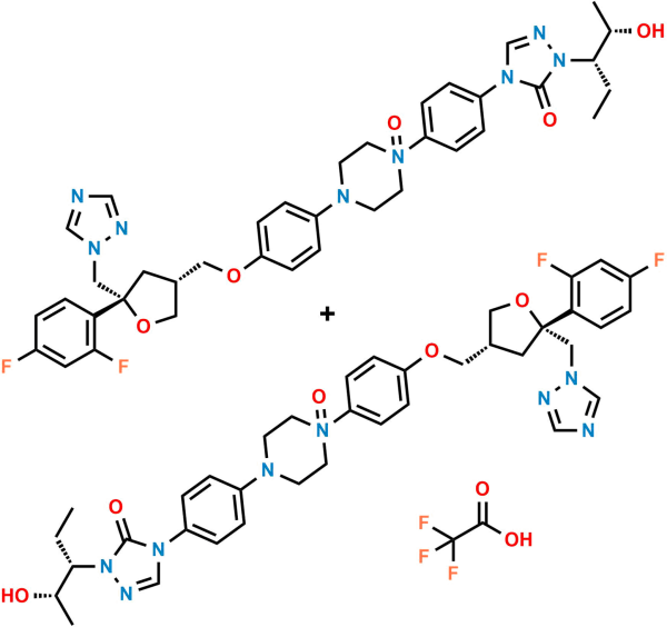 Posaconazole 1-oxido impurity + Posaconazole 4-oxido impurity