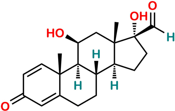 17-Deshydroxyacetyl 17-Carbonyl Prednisolone