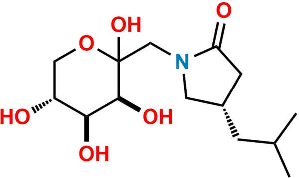 Pregabalin Lactam Conjugate with Galactose (α/β Mixture)