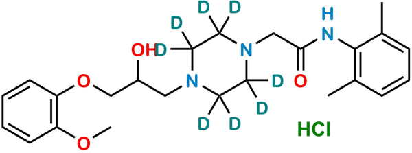 Ranolazine D8 Hydrochloride