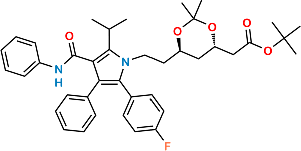 Atorvastatin Acetonide t-Butyl Ester (4S, 6R)-Isomer