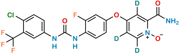 N-Desmethyl Regorafenib N-Oxide-D3