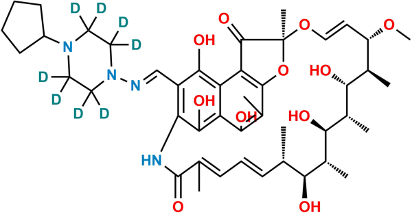 25-Desacetyl Rifapentine D8