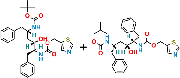 Ritonavir Impurity J + K (Mixture of Boc-Amino Alcohol and Isobutoxy Carbonyl Amino Alcohol