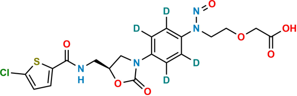 N-Nitroso Rivaroxaban Open-Ring Acid D4