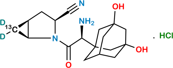 Hydroxy Saxagliptin-13C,D2 Hydrochloride