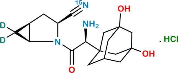 Hydroxy Saxagliptin-15N,D2 Hydrochloride