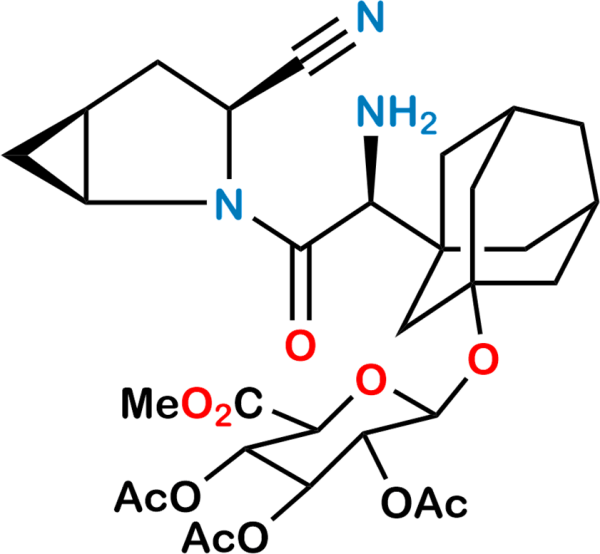 Saxagliptin Triacetyl-Ο-β-Glucuronide Methyl Ester