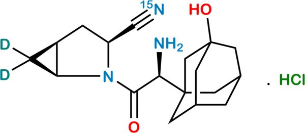 Saxagliptin-15N,D2 Hydrochloride