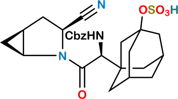 Saxagliptin N-Carboxybenzyl O-Sulfate