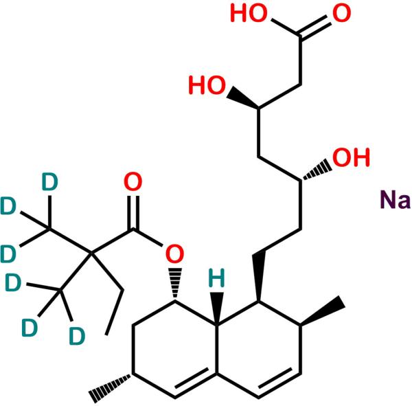 Simvastatin Hydroxy Acid D6 (Sodium salt)