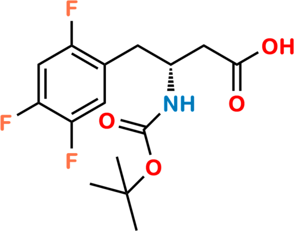 Sitagliptin Impurity 19 ((R)-Sitagliptin N-Boc-Acid Impurity)