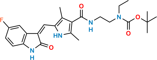 Sunitinib N-Desethyl N-Butoxycarbonyl Impurity