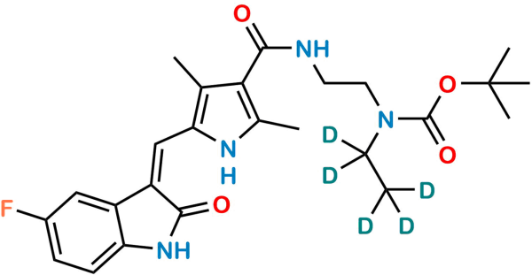 N-Boc N-Desmethyl Sunitinib D5