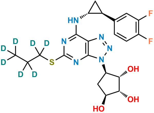 Deshydroxyethoxy Ticagrelor-D7