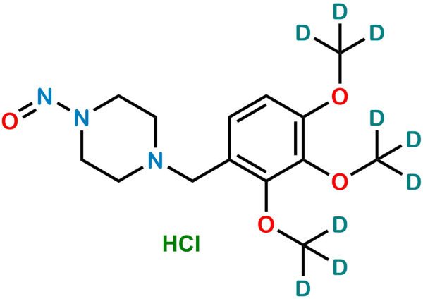 N-Nitroso Trimetazidine-D9 HCl