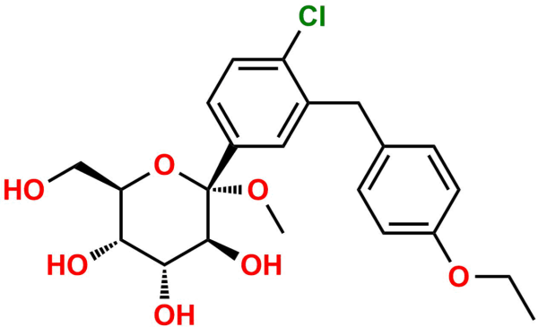 1α-Methoxy Dapagliflozin C-2 Epimer