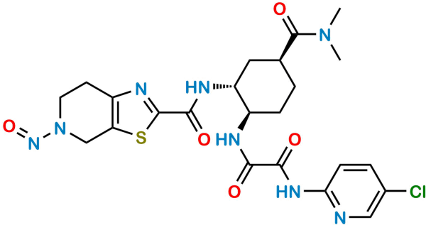 Edoxaben Diastereomer (1R,2R,4S) isomerDesmethyl N-Nitroso impurity