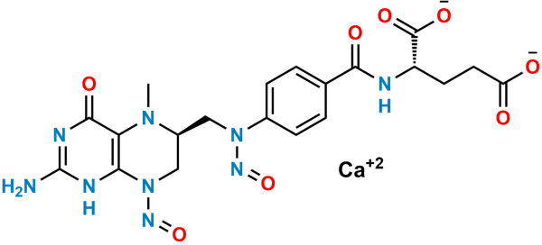 Dinitroso L-5 methyltetrahydrofolate calcium