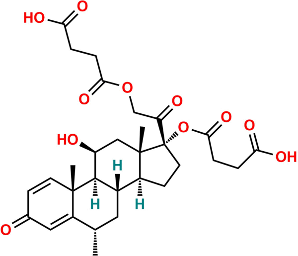 Methylprednisolone 17, 21-disuccinate