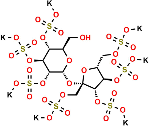 Sucrose heptasulfate potassium salt