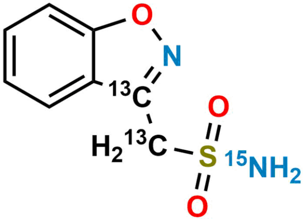 Zonisamide-13C2-15N