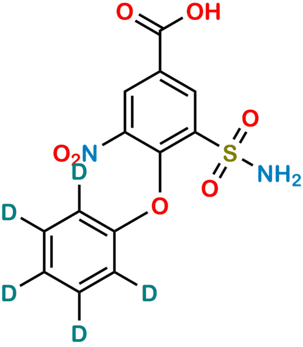 3-Nitro-4-Phenoxy-5-Sulfamoylbenzoic Acid D5