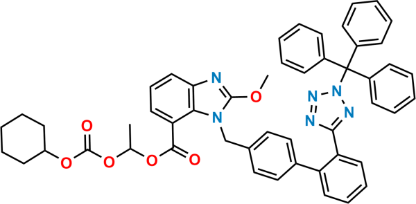 Candesartan Cilexetil N2-Trityl Methoxy Analog